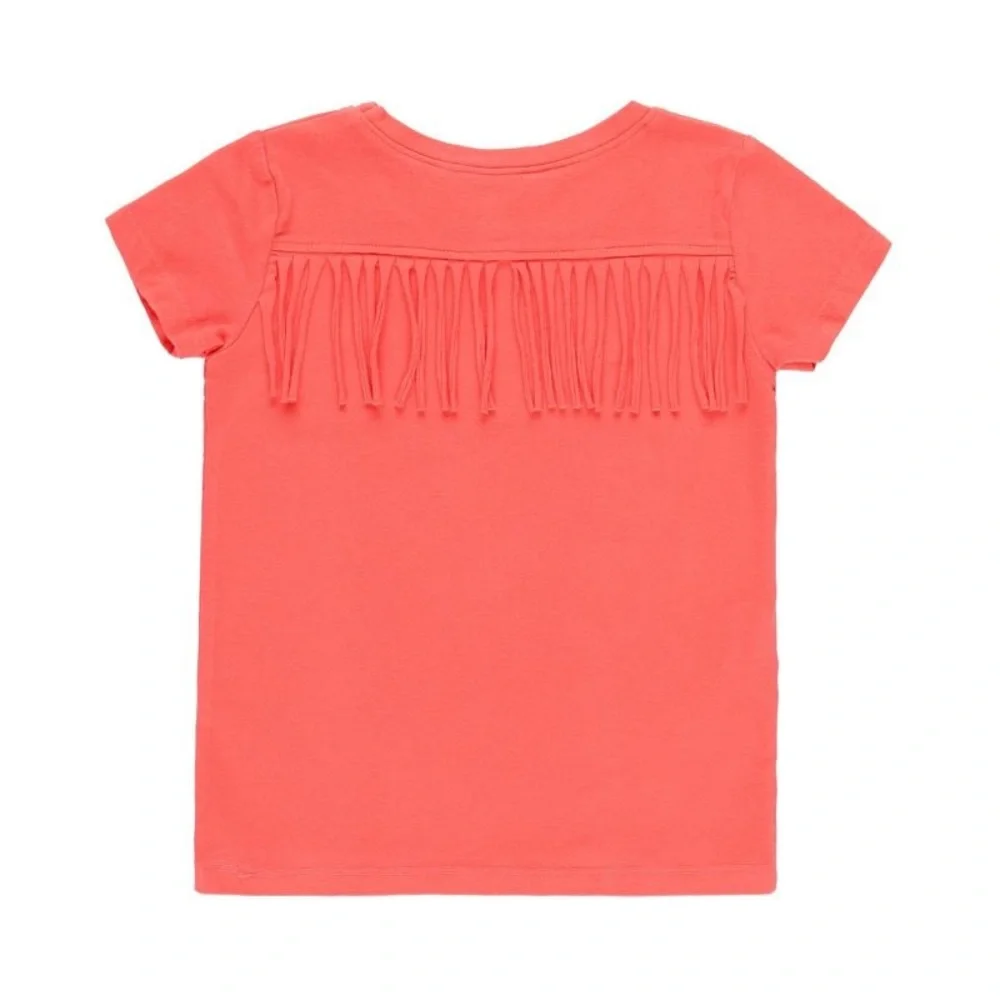 Pink Short Sleeve Tee with Graphic Design - Picture 2 of 4